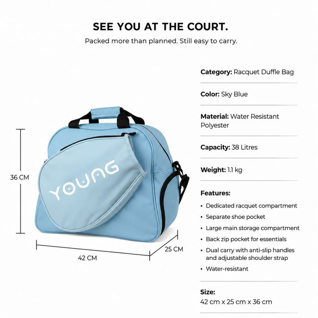 See you at the Court - Sky Blue